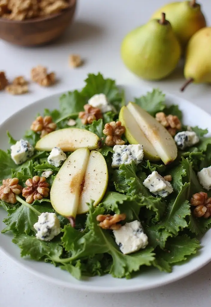 25+ Arugula Salad Recipes That Are Light and Peppery - 17. Arugula Salad with Pears and Blue Cheese