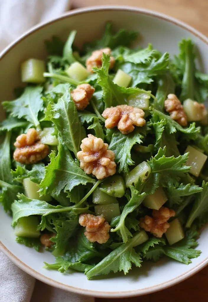 25+ Arugula Salad Recipes That Are Light and Peppery - 25. Arugula Salad with Celery and Walnuts