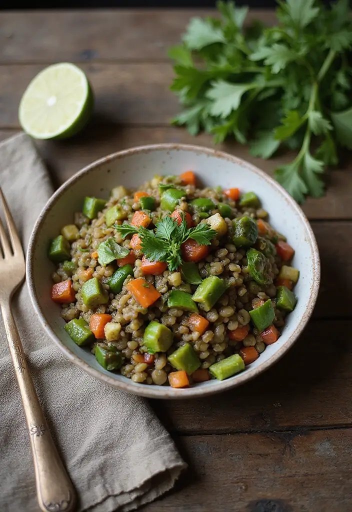 25+ Asparagus Salad Recipes Perfect for Spring - 12. Asparagus and Lentil Salad