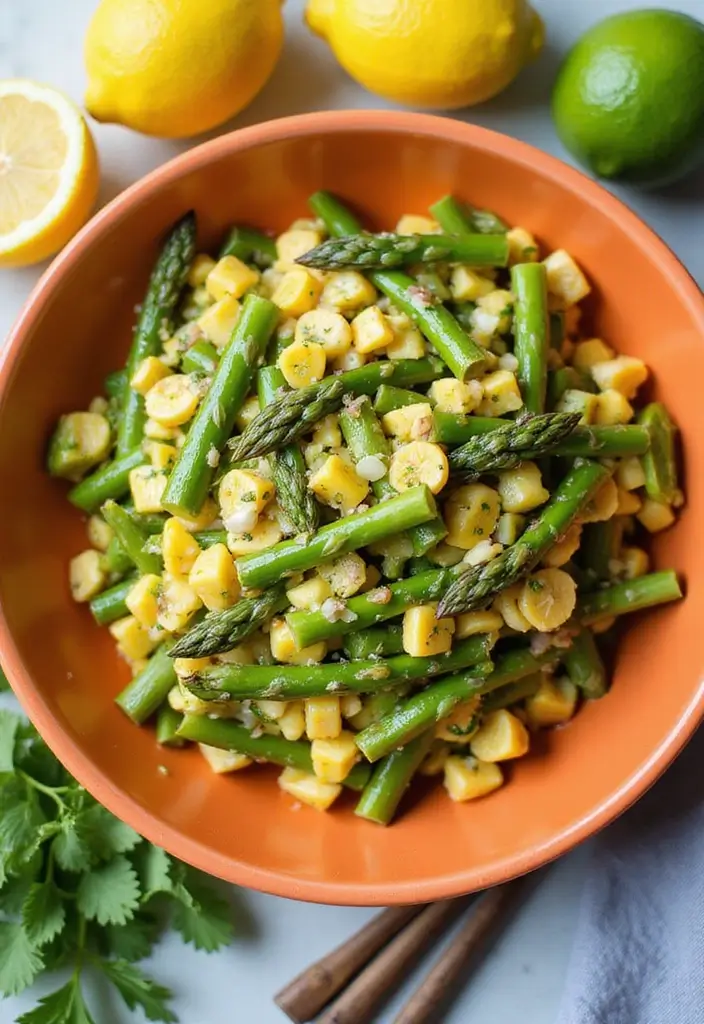 25+ Asparagus Salad Recipes Perfect for Spring - 22. Asparagus and Corn Salad
