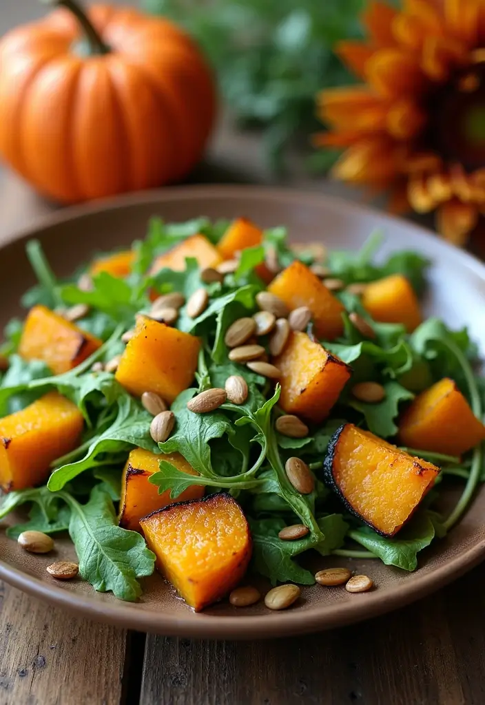 25+ Autumn Salad Recipes for Cozy Seasonal Flavors - 15. Acorn Squash and Arugula Salad
