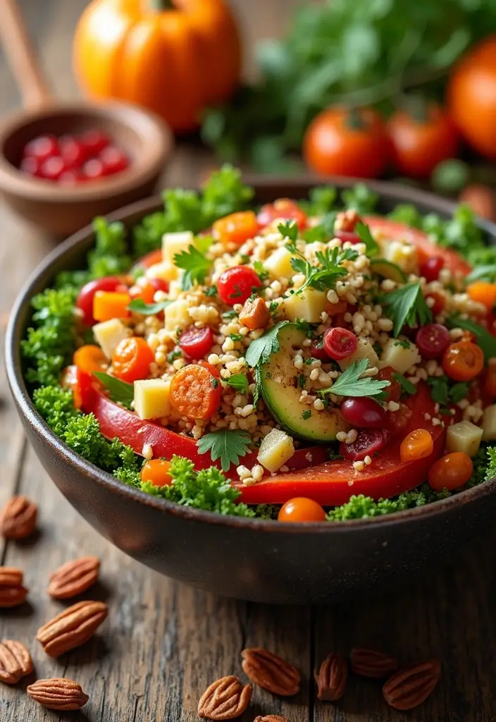 25+ Autumn Salad Recipes for Cozy Seasonal Flavors - 22. Chopped Salad with Honey Mustard Dressing