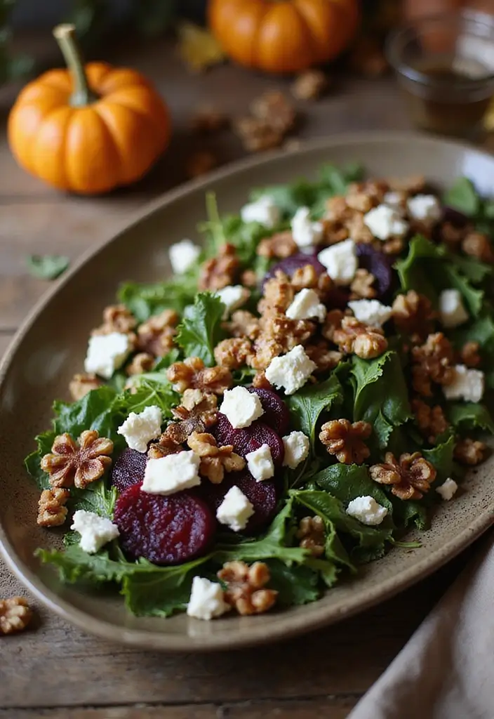 25+ Autumn Salad Recipes for Cozy Seasonal Flavors - 3. Roasted Beet and Goat Cheese Salad