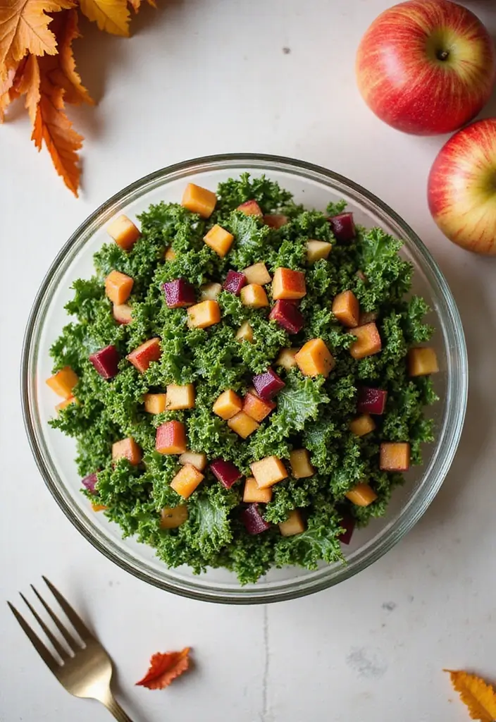 25+ Autumn Salad Recipes for Cozy Seasonal Flavors - 5. Kale and Apple Slaw