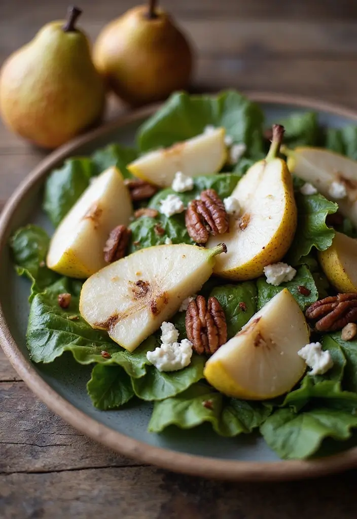 25+ Autumn Salad Recipes for Cozy Seasonal Flavors - 7. Pear and Gorgonzola Salad
