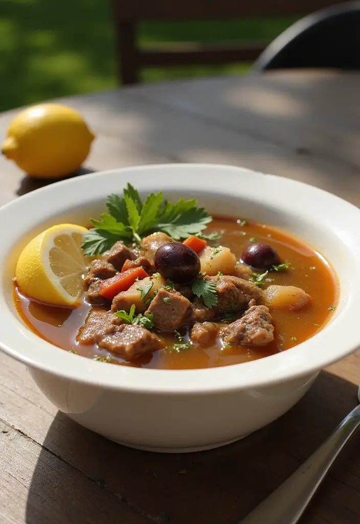 25+ Beef Bone Broth Soup Recipes for Deep Nutrition - 11. Mediterranean Beef Bone Broth Soup