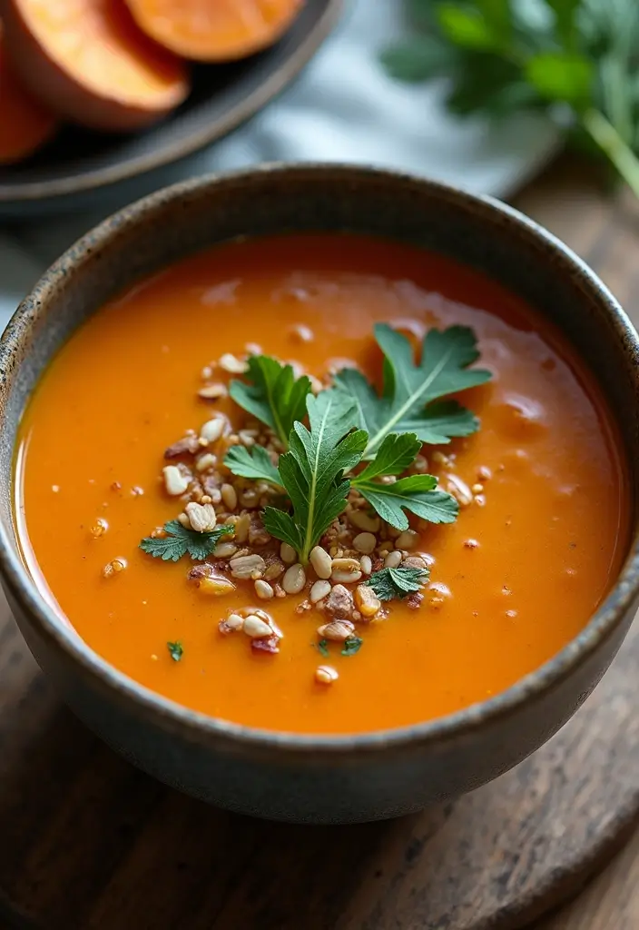 25+ Beef Bone Broth Soup Recipes for Deep Nutrition - 15. Sweet Potato and Beef Bone Broth Soup
