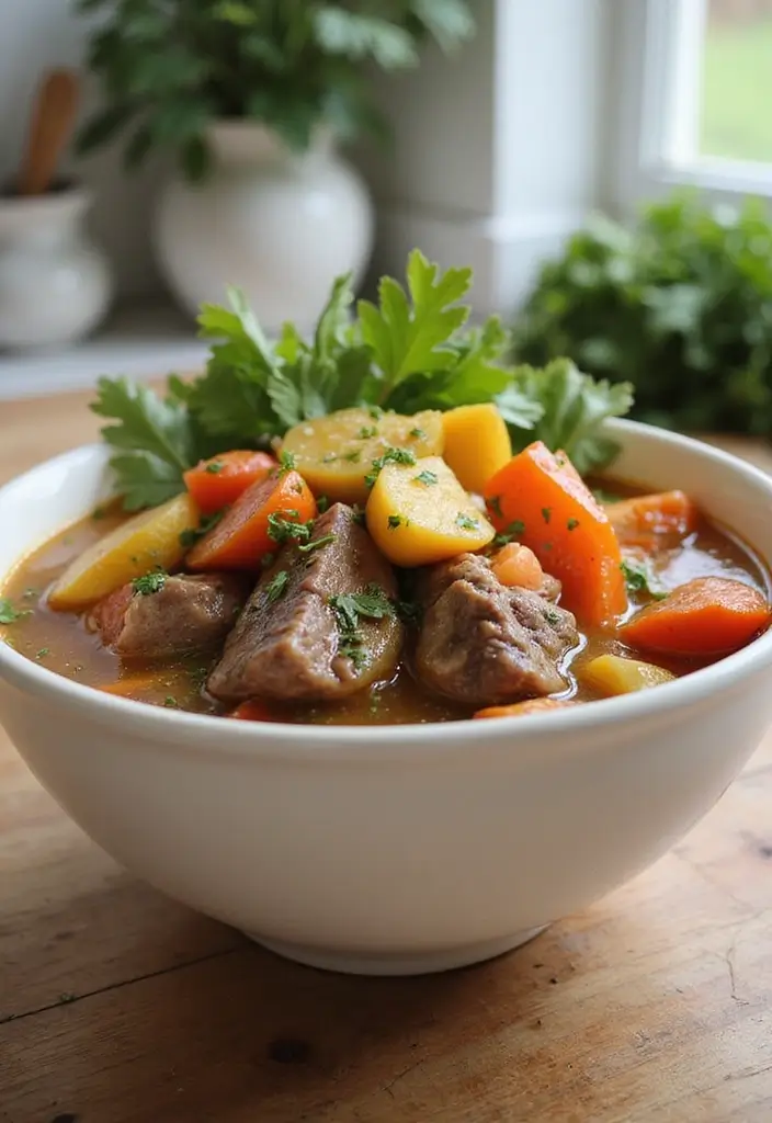 25+ Beef Bone Broth Soup Recipes for Deep Nutrition - 18. Beef Bone Broth Vegetable Soup