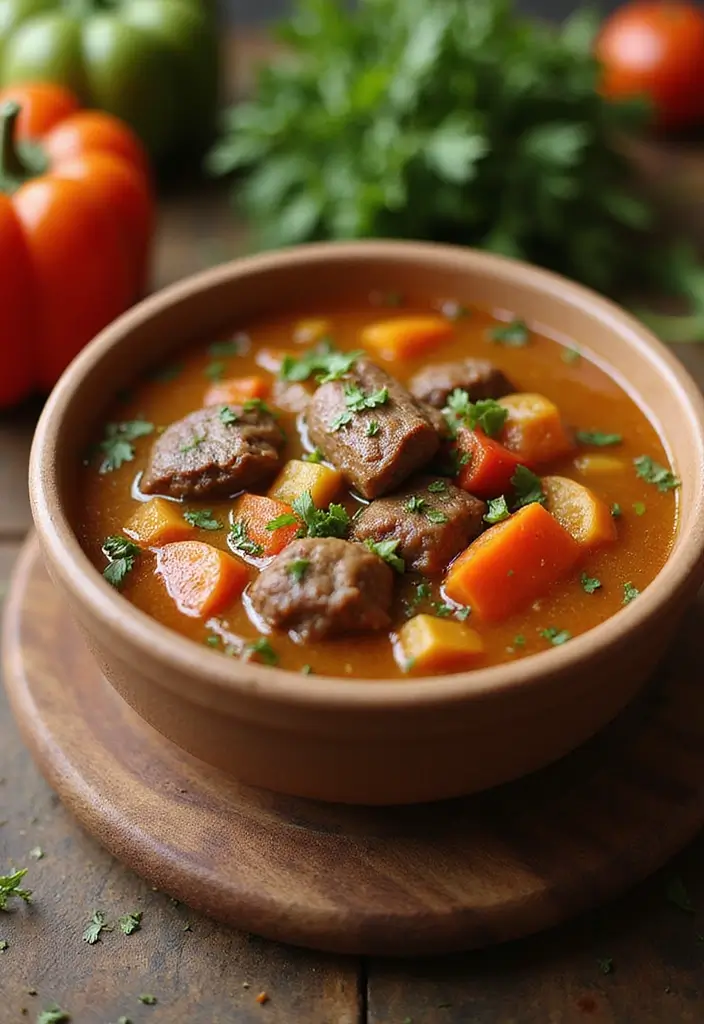 25+ Beef Bone Broth Soup Recipes for Deep Nutrition - 23. Beef Bone Broth Stuffed Pepper Soup