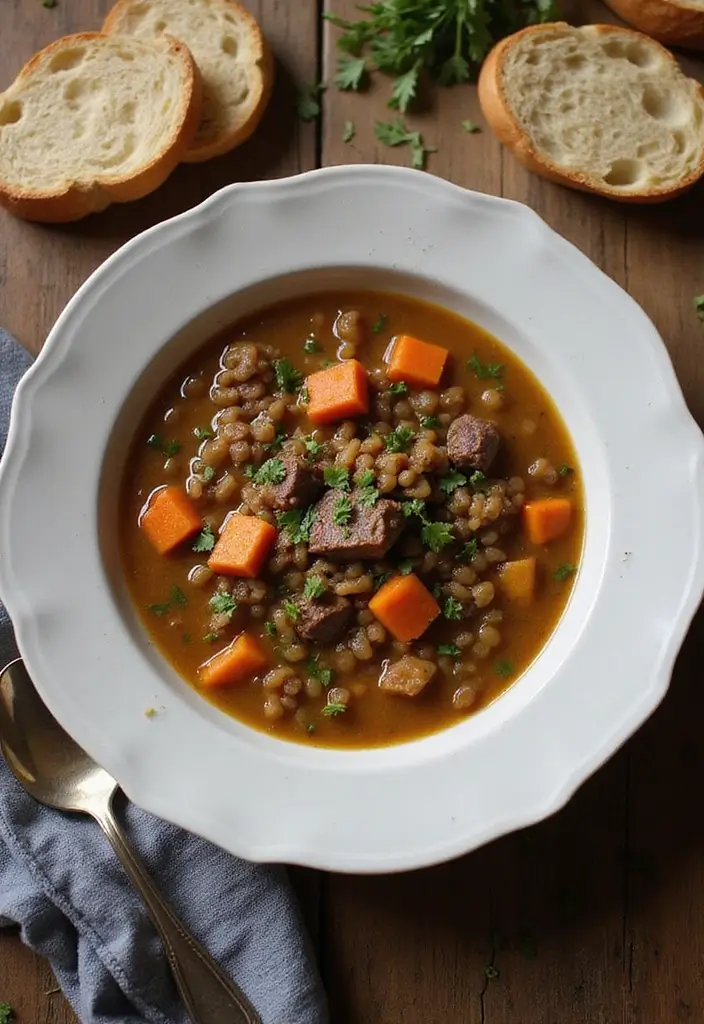 25+ Beef Bone Broth Soup Recipes for Deep Nutrition - 24. Beef Bone Broth Lentil Soup