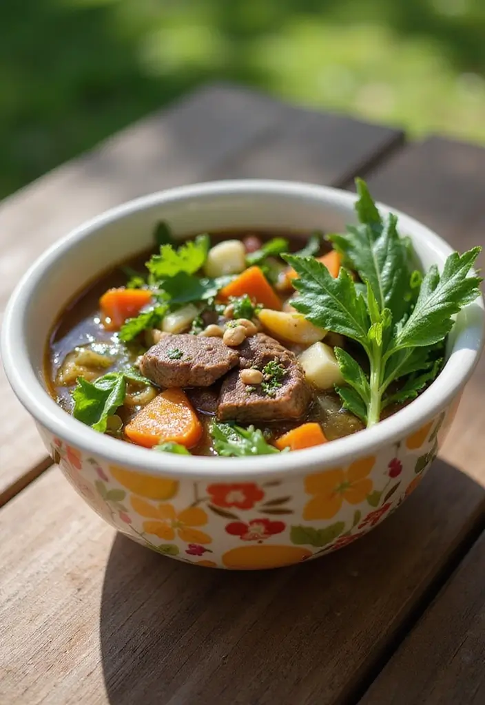 25+ Beef Bone Broth Soup Recipes for Deep Nutrition - 25. Beef Bone Broth Salad Soup