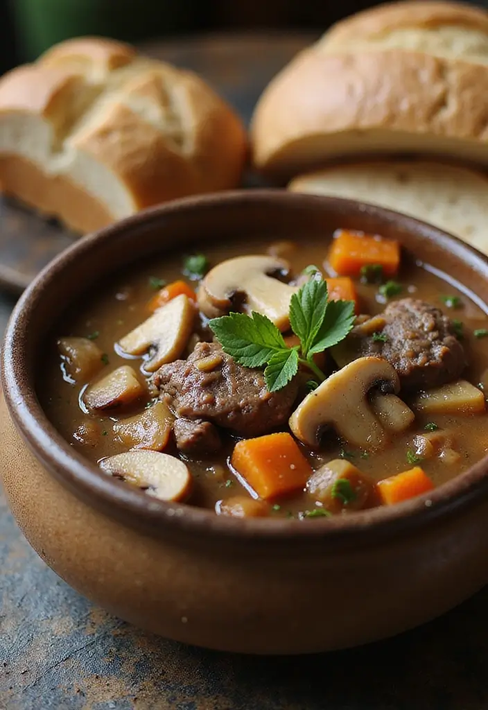 25+ Beef Broth Soup Recipes for Deep Savory Flavor 67 25+ Beef Broth Soup Recipes for Deep Savory Flavor - 11. Beef and Mushroom Soup