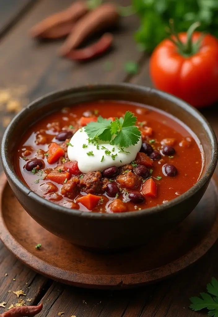 25+ Beef Broth Soup Recipes for Deep Savory Flavor 141 25+ Beef Broth Soup Recipes for Deep Savory Flavor - 23. Beef Chili Soup