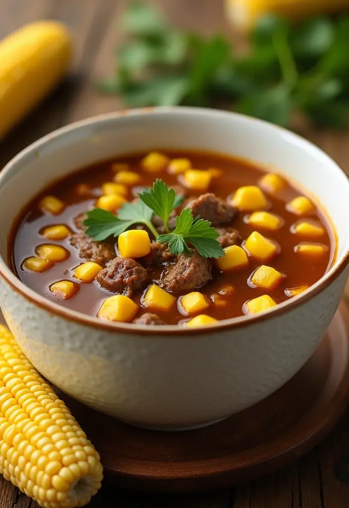 25+ Beef Broth Soup Recipes for Deep Savory Flavor 148 25+ Beef Broth Soup Recipes for Deep Savory Flavor - 24. Beef and Corn Soup