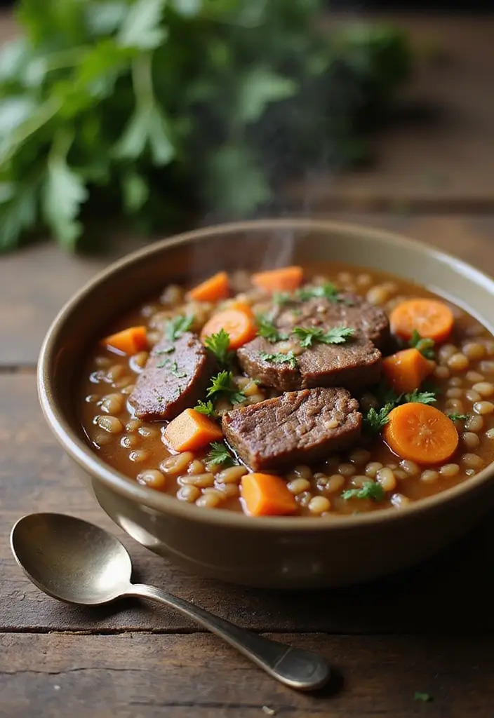 25+ Beef Broth Soup Recipes for Deep Savory Flavor 13 25+ Beef Broth Soup Recipes for Deep Savory Flavor - 3. Beef Barley Soup