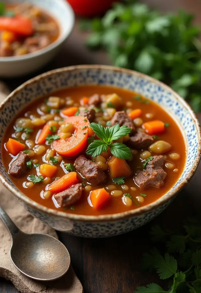 25+ Beef Broth Soup Recipes for Deep Savory Flavor 34 25+ Beef Broth Soup Recipes for Deep Savory Flavor - 6. Beef and Lentil Soup