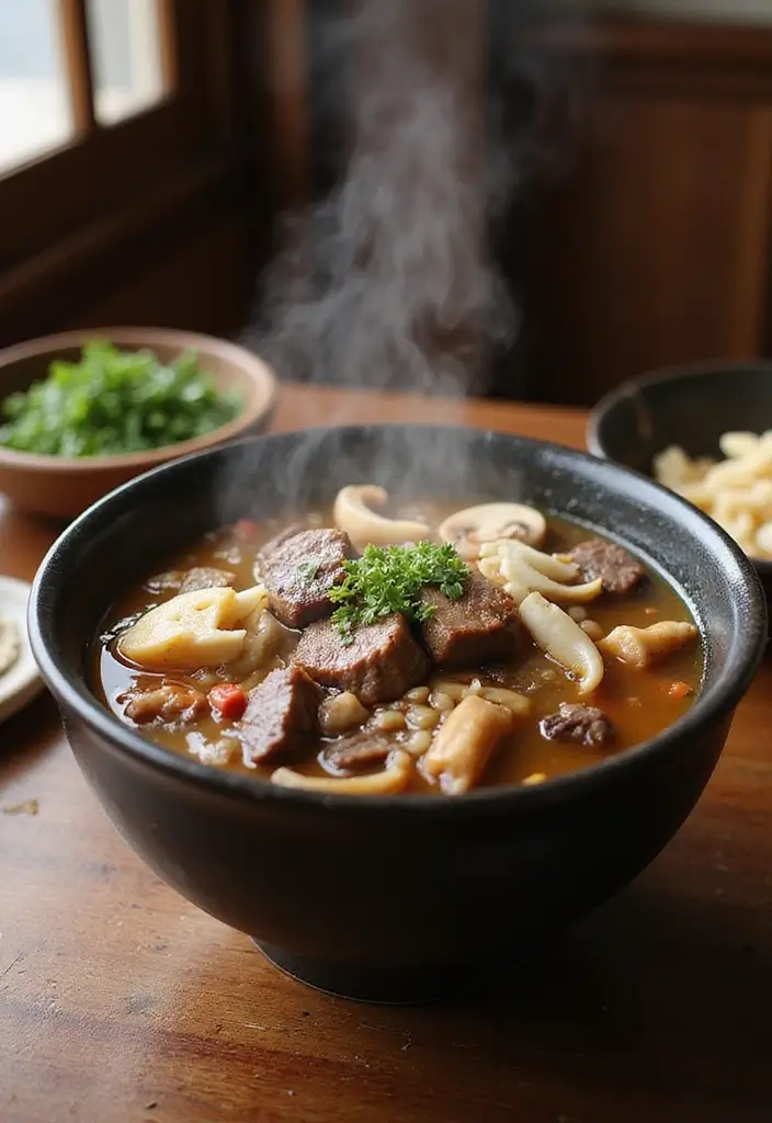 25+ Beef Soup Recipes That Are Rich and Satisfying - 14. Korean Beef Soup (Yukgaejang)
