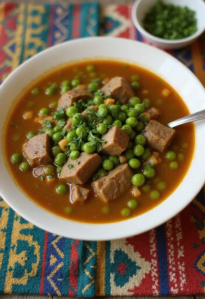 25+ Beef Soup Recipes That Are Rich and Satisfying - 22. Beef and Pea Soup