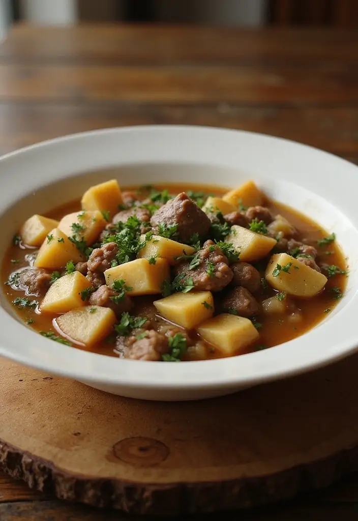 25+ Beef Soup Recipes That Are Rich and Satisfying - 3. Hearty Beef and Potato Soup
