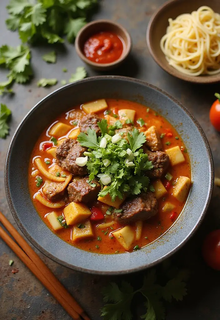 25+ Beef Soup Recipes That Are Rich and Satisfying - 4. Spicy Beef Noodle Soup