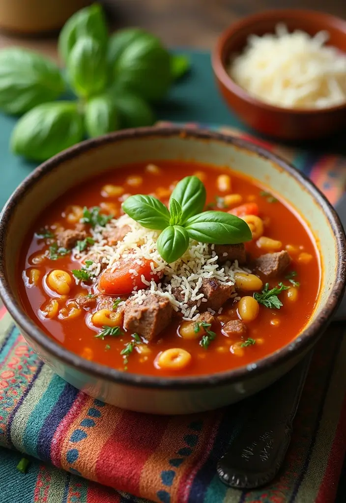 25+ Beef Soup Recipes That Are Rich and Satisfying - 6. Italian Beef Soup with Orzo