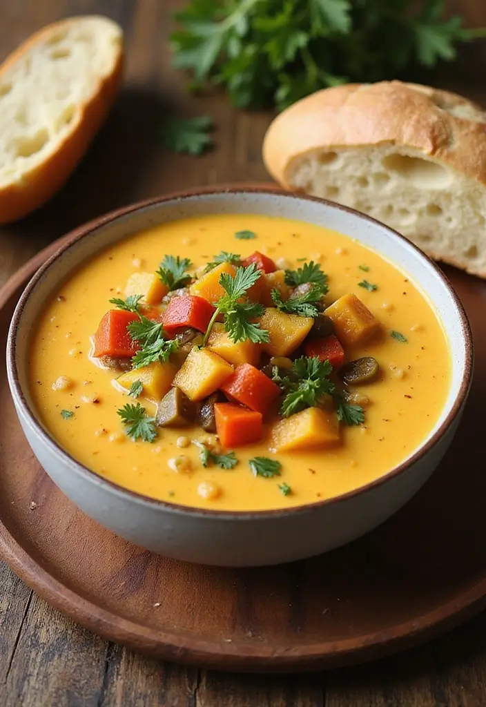 25+ Beer Cheese Soup Recipes for Game Day Comfort - 11. Veggie-Packed Beer Cheese Soup