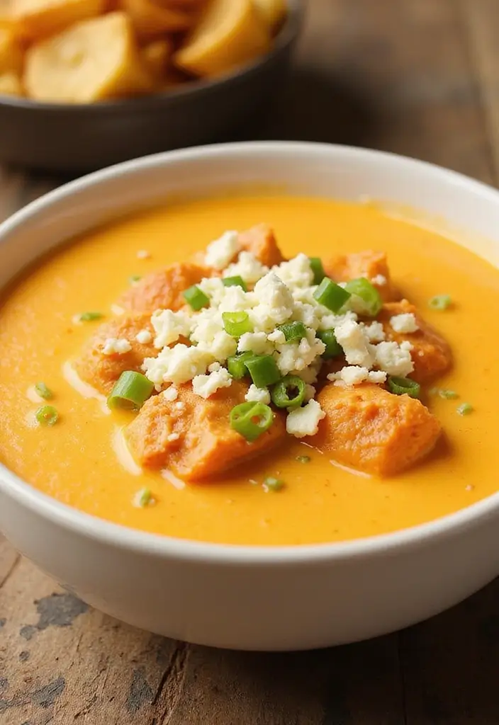 25+ Beer Cheese Soup Recipes for Game Day Comfort - 12. Buffalo Chicken Beer Cheese Soup