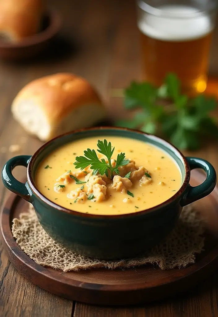 25+ Beer Cheese Soup Recipes for Game Day Comfort - 20. Chicken and Beer Cheese Soup