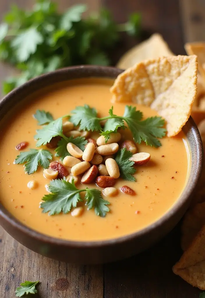 25+ Beer Cheese Soup Recipes for Game Day Comfort - 21. Thai Peanut Beer Cheese Soup