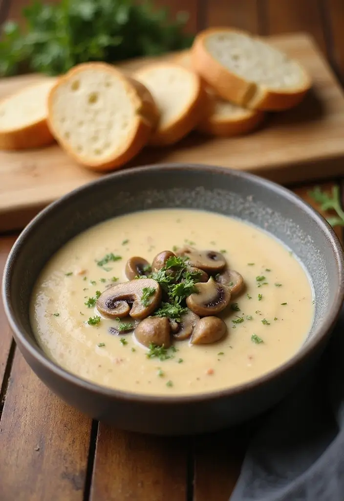 25+ Beer Cheese Soup Recipes for Game Day Comfort - 4. Creamy Mushroom Beer Cheese Soup