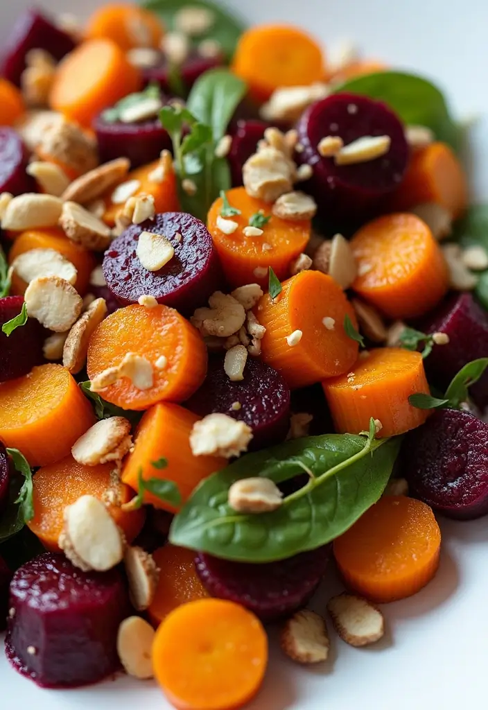 25+ Beet Salad Recipes That Are Vibrant and Delicious - 10. Roasted Beet and Carrot Salad
