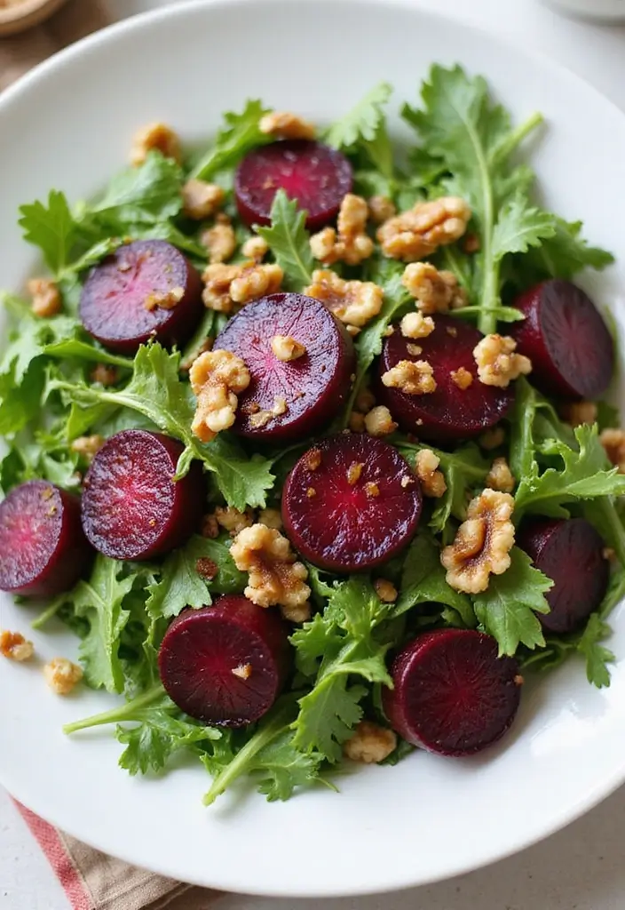 25+ Beet Salad Recipes That Are Vibrant and Delicious - 14. Beet and Arugula Salad with Balsamic Dressing