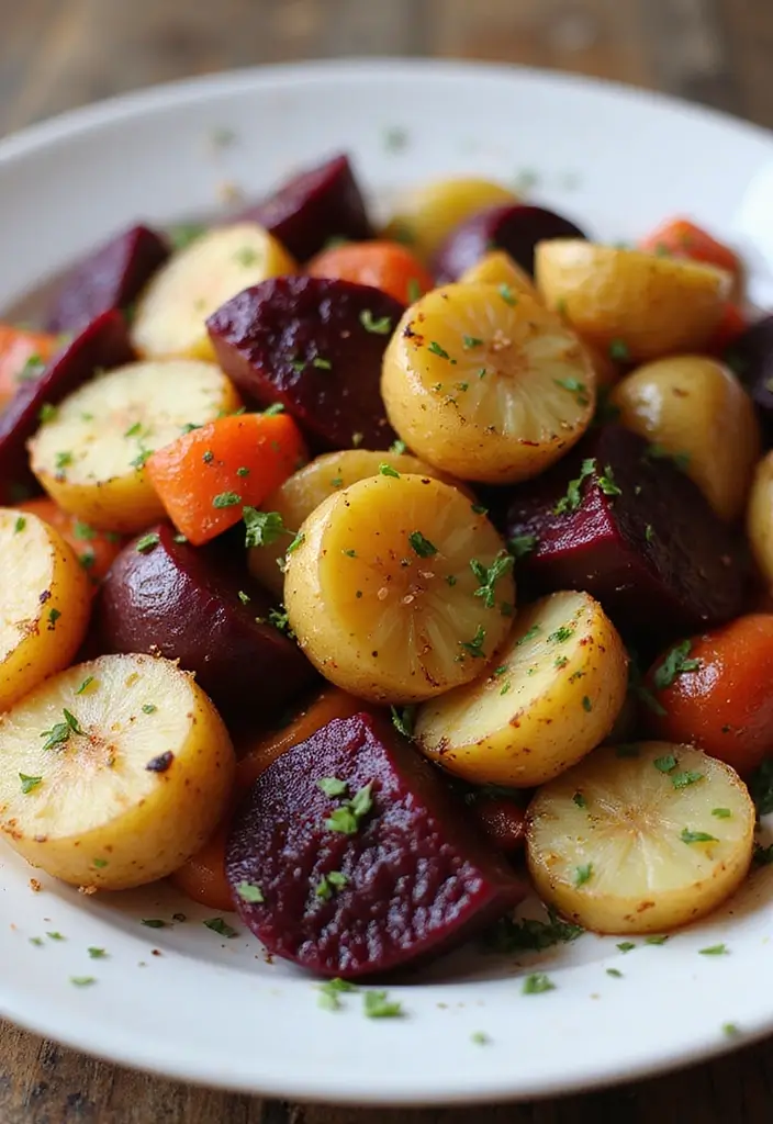 25+ Beet Salad Recipes That Are Vibrant and Delicious - 22. Beet and Potato Salad