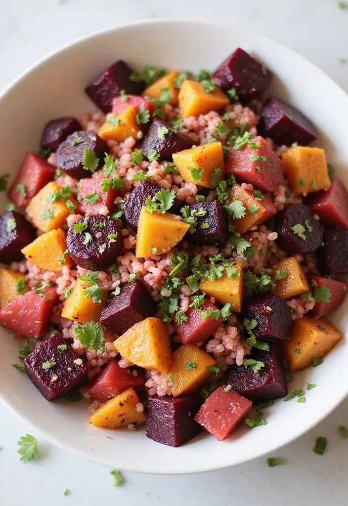 25+ Beet Salad Recipes That Are Vibrant and Delicious - 23. Beet and Rice Salad