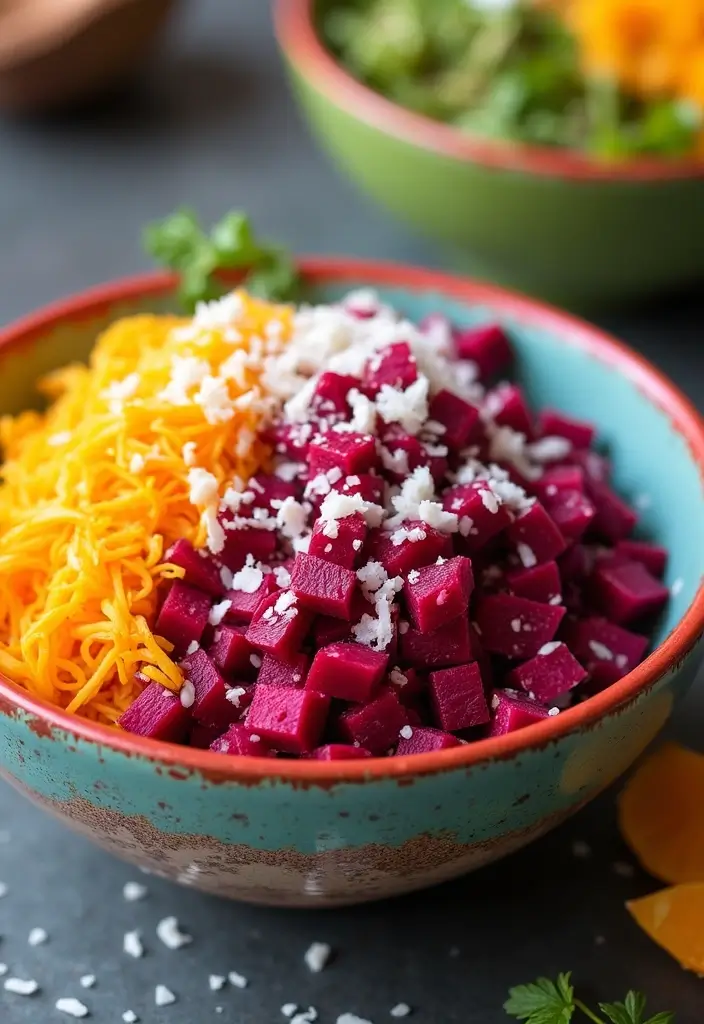 25+ Beet Salad Recipes That Are Vibrant and Delicious - 24. Beet and Coconut Salad