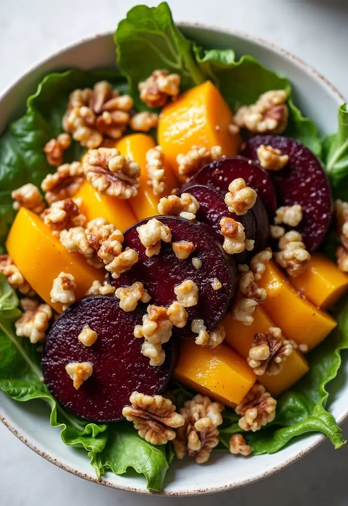 25+ Beet Salad Recipes That Are Vibrant and Delicious - 6. Beet and Walnut Salad with Maple Dressing