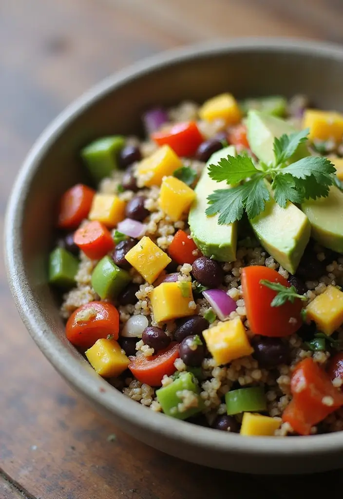 25+ Big Salad Recipes That Make a Full Meal - 1. Quinoa & Black Bean Salad