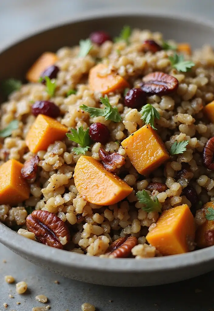 25+ Big Salad Recipes That Make a Full Meal - 14. Harvest Grain Salad