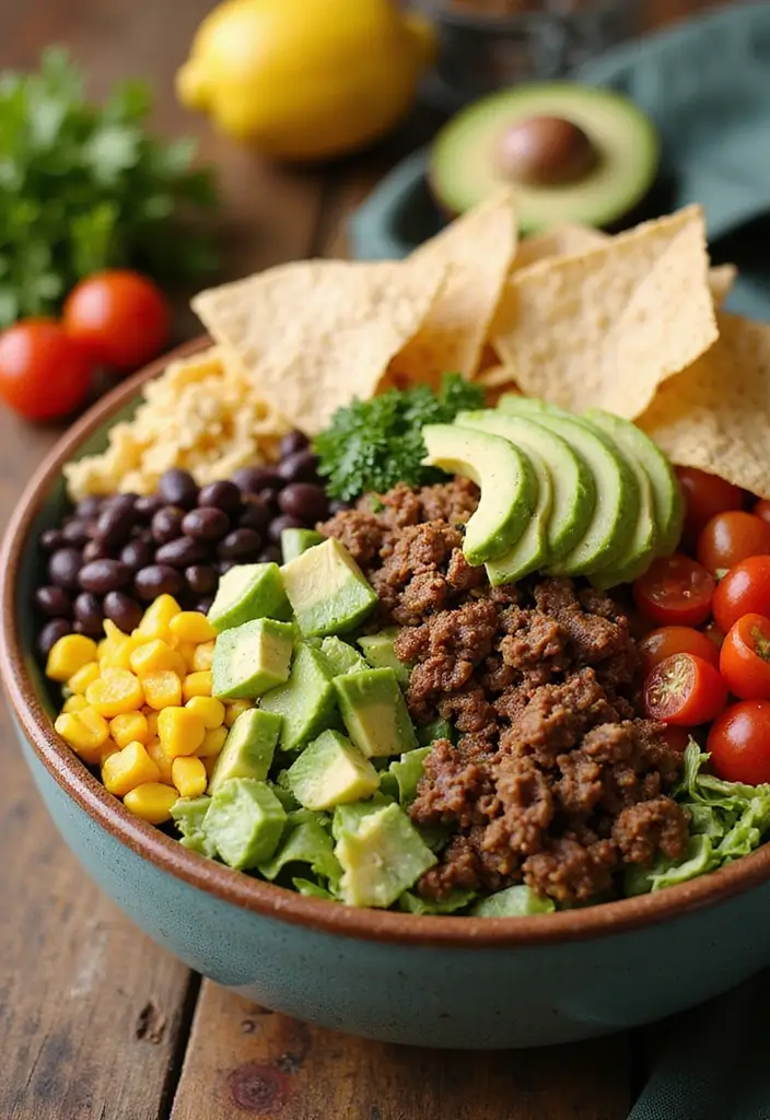 25+ Big Salad Recipes That Make a Full Meal - 17. Taco Salad