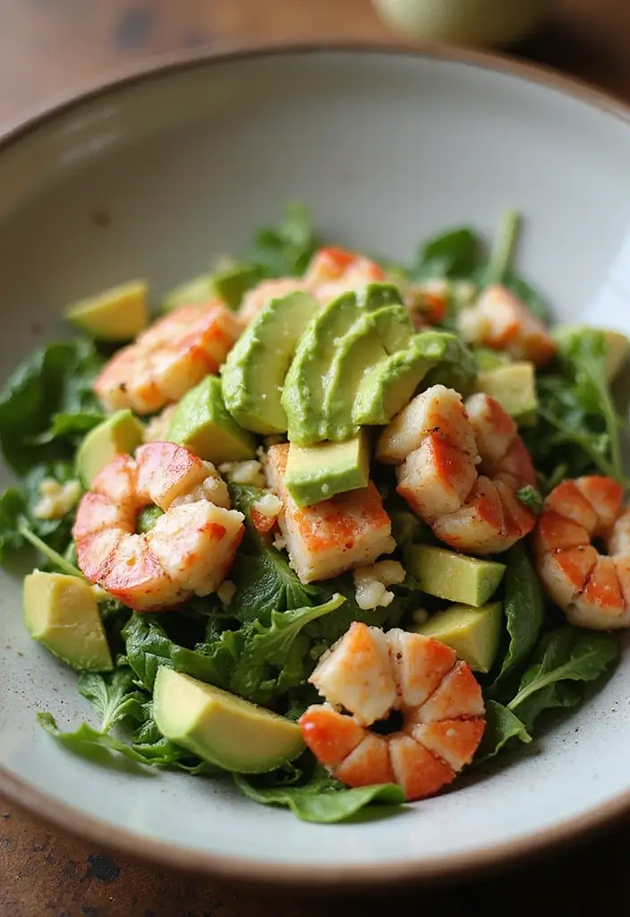 25+ Big Salad Recipes That Make a Full Meal - 22. Lobster & Avocado Salad