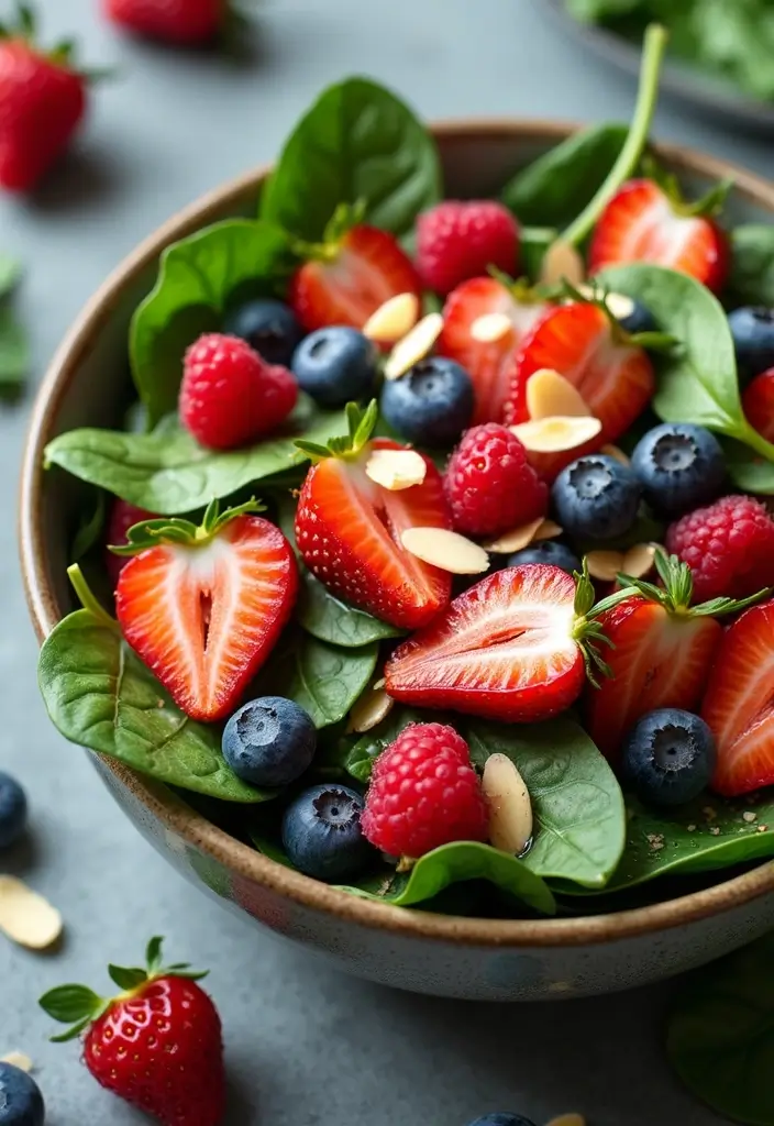 25+ Big Salad Recipes That Make a Full Meal - 25. Berry & Spinach Salad