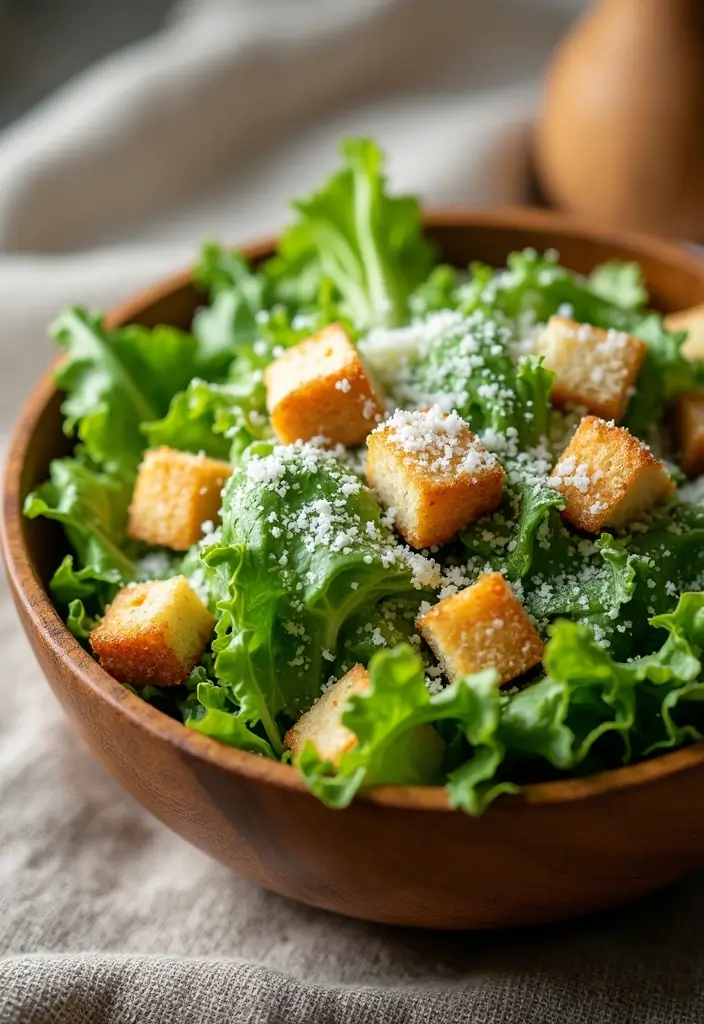 25+ Big Salad Recipes That Make a Full Meal - 7. Simple Caesar Salad