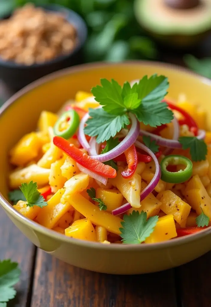 25+ Big Salad Recipes That Make a Full Meal - 8. Thai Mango Salad