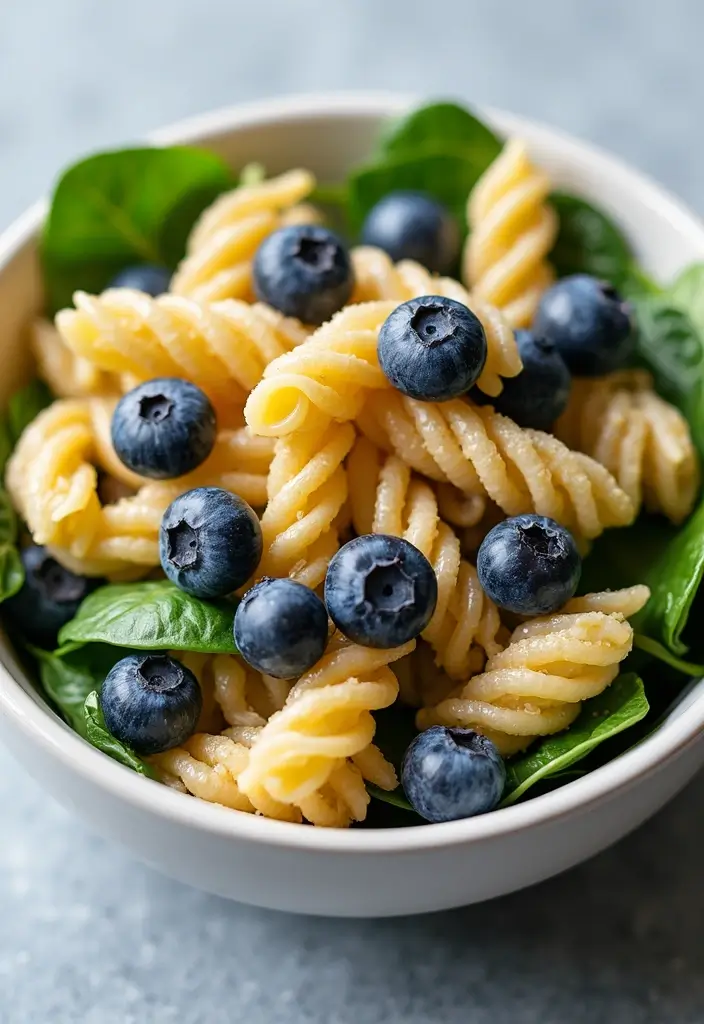 25+ Blueberry Salad Recipes That Are Sweet and Refreshing - 14. Blueberry Pasta Salad