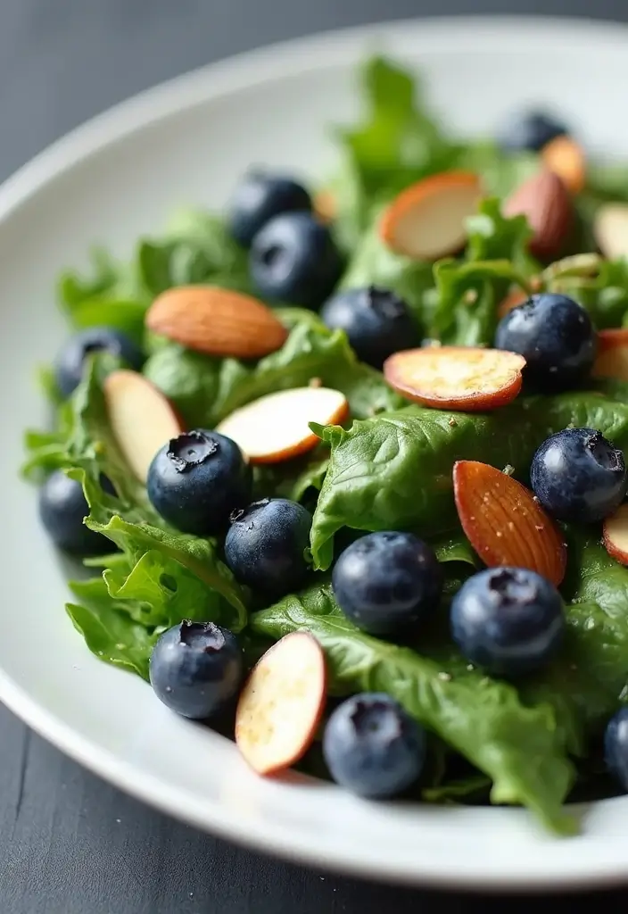 25+ Blueberry Salad Recipes That Are Sweet and Refreshing - 6. Blueberry Almond Salad