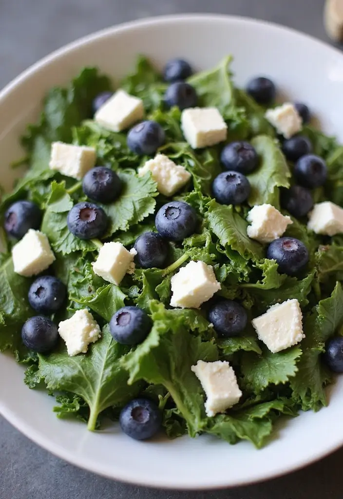 25+ Blueberry Salad Recipes That Are Sweet and Refreshing - 9. Blueberry Goat Cheese Salad