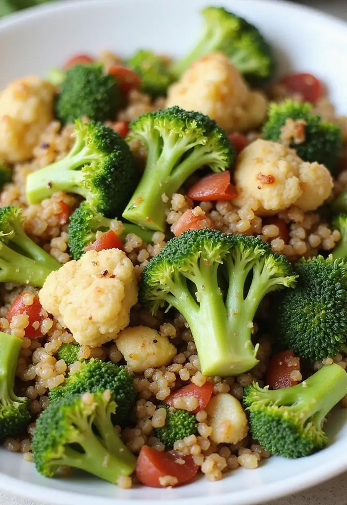 25+ Broccoli Cauliflower Salad Recipes for Crunchy Comfort - 11. Broccoli Cauliflower Salad with Quinoa