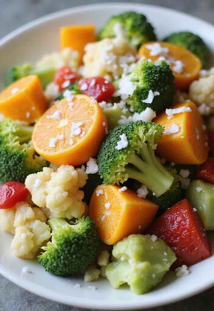 25+ Broccoli Cauliflower Salad Recipes for Crunchy Comfort - 17. Hawaiian Broccoli Cauliflower Salad