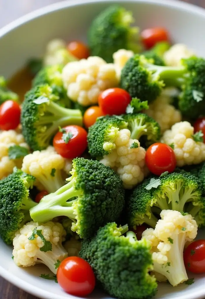 25+ Broccoli Cauliflower Salad Recipes for Crunchy Comfort - 18. Broccoli Cauliflower Salad with Cilantro Lime Dressing