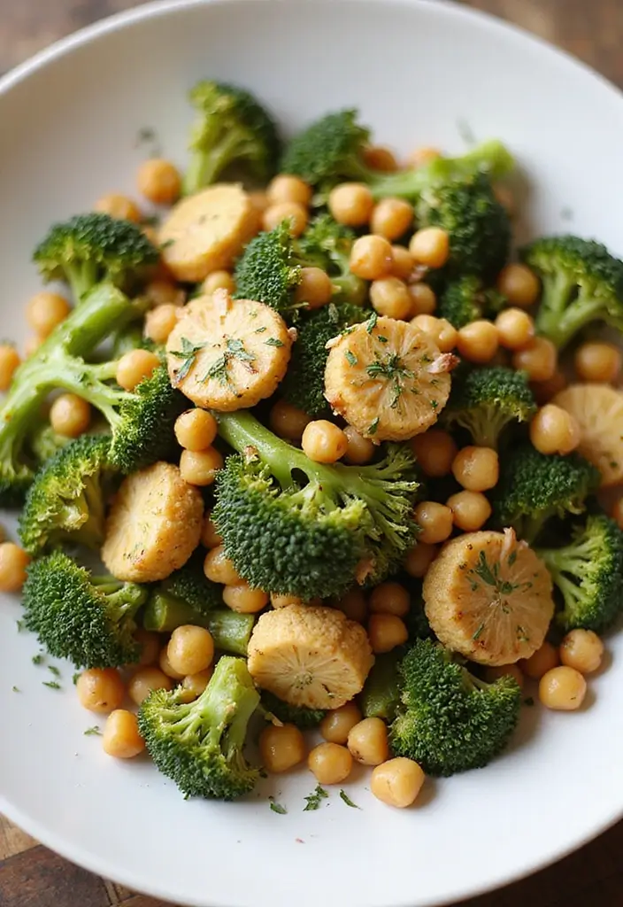 25+ Broccoli Cauliflower Salad Recipes for Crunchy Comfort - 4. Roasted Broccoli and Cauliflower Salad